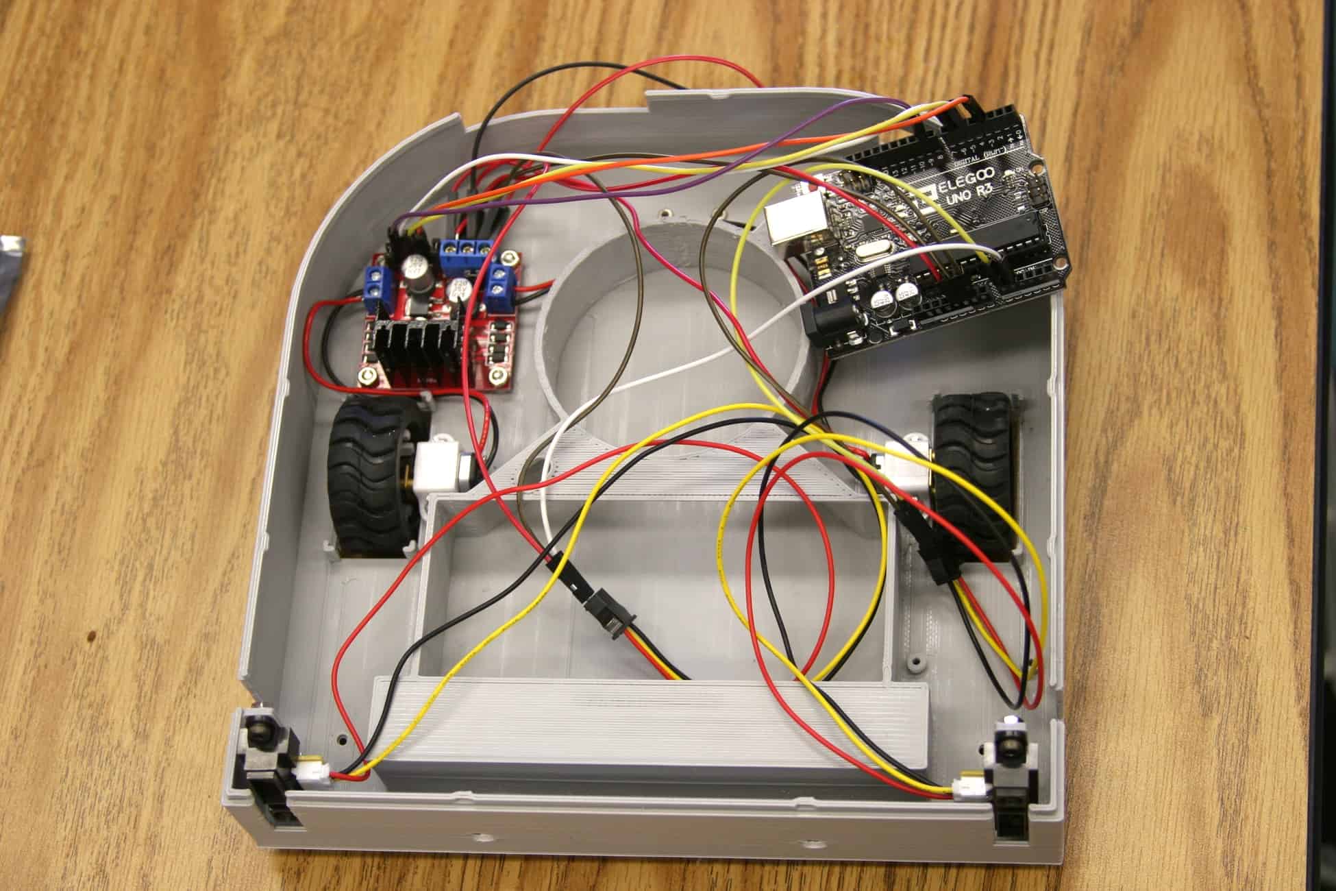 vacuum robot first milestone schematic Andrew Bernas