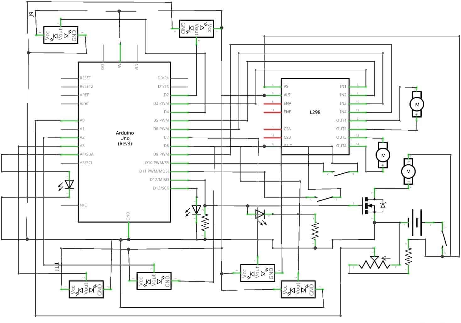 vacuum robot third milestone schematic Andrew Bernas